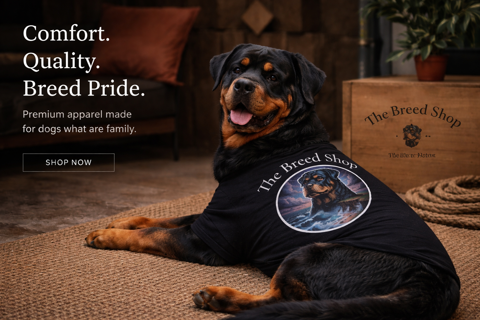 Rottweiler Dog Tank — Lightweight Breed Shirt