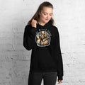 Labrador Retriever Lake Hoodie — Lab dog mom gift, premium black hoodie with original lakeside sunset Lab artwork by The Breed Shop
