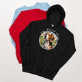 Beagle Countryside Hoodie — Beagle dog mom gift, premium black hoodie with original English countryside Beagle artwork by The Breed Shop
